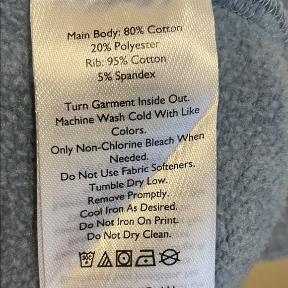 Tall XL Eddie Bauer Men's Slate Blue Hoodie - Picture 4 of 7